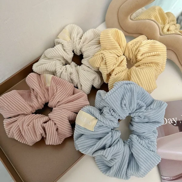 Dowell European and American Popular Style Girl Hair Accessories Wholesale Custom Fabric Hair Scrunchies