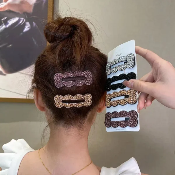Dowell Haarspange Glitzer Forehead and Backhead Female Hair Clip Glitter